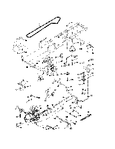 Drive Diagram and Parts List for 96012000402  Poulan Lawn Tractor