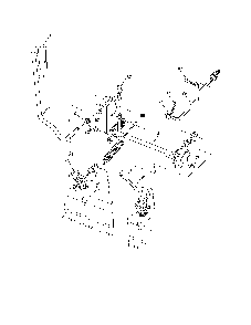 Mower lift Diagram and Parts List for 96042000800  Poulan Lawn Tractor