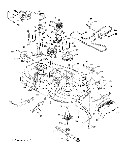 Mower deck Diagram and Parts List for 917223980  Poulan Lawn Tractor