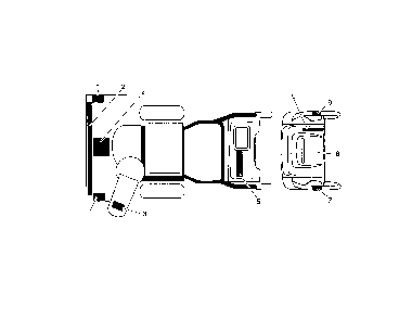 Decals Diagram and Parts List for 96192000300  Poulan Snow Blower
