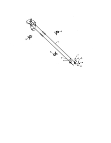 Cable Rotator Diagram and Parts List for PA5524  Poulan Snow Blower