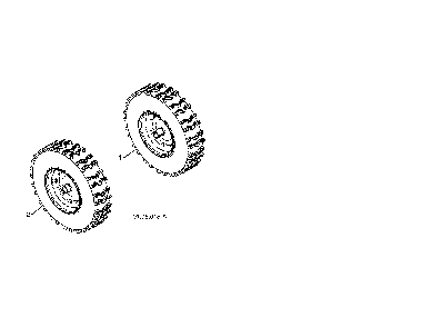 Wheels Diagram and Parts List for 96198004601  Poulan Snow Blower