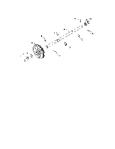 Axle shaft Diagram and Parts List for 96192008700  Poulan Snow Blower