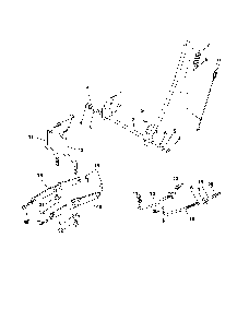 Mower lift Diagram and Parts List for 96012006800  Poulan Lawn Tractor