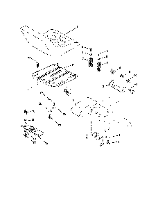 Seat Diagram and Parts List for 96012006800  Poulan Lawn Tractor