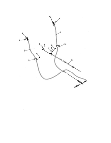 Cable Control Drive And Auger Diagram and Parts List for PA5524  Poulan Snow Blower