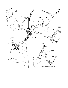Mower lift Diagram and Parts List for 96046001400  Poulan Lawn Tractor