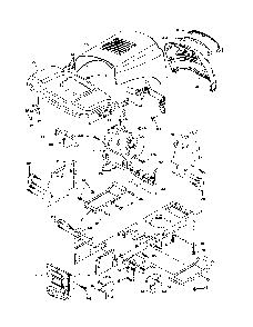 Chassis Diagram and Parts List for 96012008900  Poulan Lawn Tractor