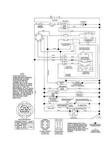 Schematic Diagram Diagram and Parts List for 96042011200  Poulan Lawn Tractor