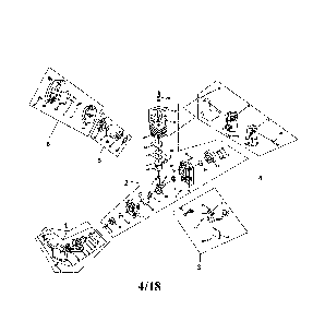 Starter/engine assembly Diagram and Parts List for 967086901  Poulan Leaf Blower / Vacuum