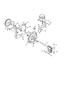 Impeller/Gear Box Diagram and Parts List for PA5524  Poulan Snow Blower