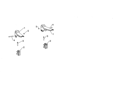 Control Lever Diagram and Parts List for PA5524  Poulan Snow Blower