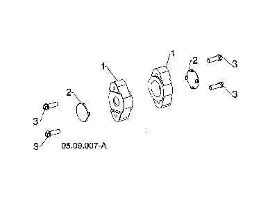 Auger bearing Diagram and Parts List for 96192009102  Poulan Snow Blower