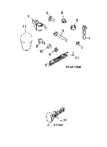 Bag of parts/ignition key Diagram and Parts List for 96192009003  Poulan Snow Blower