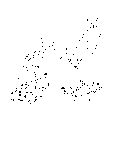 Mower lift Diagram and Parts List for 96012001501  Poulan Lawn Tractor
