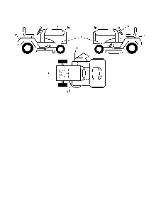 Decals Diagram and Parts List for 96046002200  Poulan Lawn Tractor