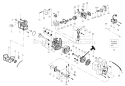 Page B Diagram and Parts List for BC2400P  Poulan Trimmer