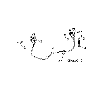 Cable interlock Diagram and Parts List for 96192009102  Poulan Snow Blower