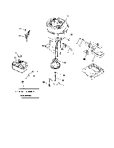 Engine Diagram and Parts List for 96042000200  Poulan Lawn Tractor
