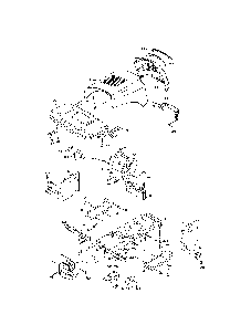 Chassis Diagram and Parts List for 96016001800  Poulan Lawn Tractor