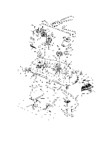 Mower deck Diagram and Parts List for 96042000600  Poulan Lawn Tractor