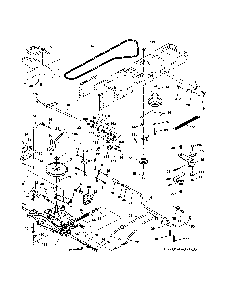 Drive Diagram and Parts List for 96016001900  Poulan Lawn Tractor