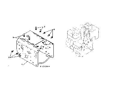 Engine Diagram and Parts List for 96192002900  Poulan Snow Blower