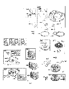 Air cleaner/blower housing/flywheel Diagram and Parts List for 96046007600  Poulan Lawn Tractor
