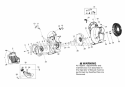 Housing Diagram and Parts List for BVM200C  Poulan Leaf Blower / Vacuum