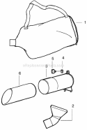 Part Location Diagram of 530095564 Husqvarna Grass Catching Bag