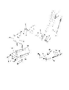 Mower lift Diagram and Parts List for 96012000402  Poulan Lawn Tractor