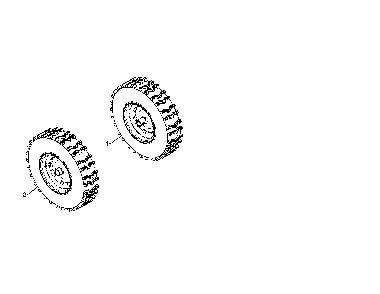 Wheels Diagram and Parts List for 96198004600  Poulan Snow Blower