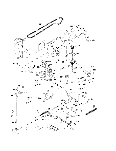 Drive Diagram and Parts List for 96012003001  Poulan Lawn Tractor
