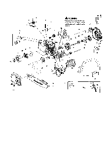 Chassis/bar/handle Diagram and Parts List for PR4218 TYPE 2 Poulan Chainsaw
