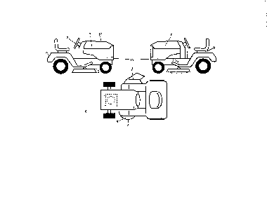 Decals Diagram and Parts List for 96042019300  Poulan Lawn Tractor