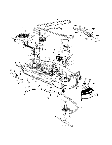 Mower deck Diagram and Parts List for 96022000101  Poulan Lawn Tractor