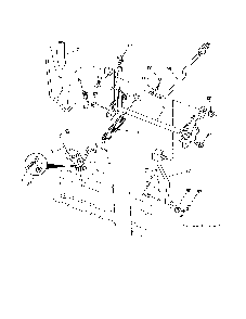 Mower lift Diagram and Parts List for 96046007600  Poulan Lawn Tractor