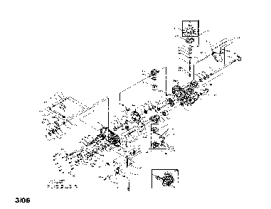 Transaxle Diagram and Parts List for 96042002600  Poulan Lawn Tractor