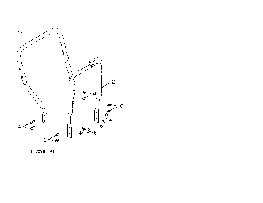 Lower handle Diagram and Parts List for PR624ES-96198004603  Poulan Snow Blower