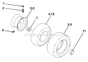 Page J Diagram and Parts List for CN1842ST  Poulan Lawn Tractor