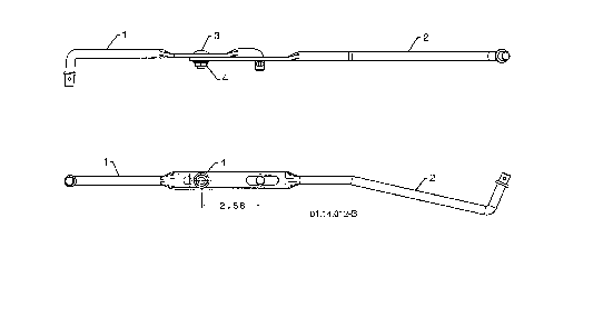 Shifter rod Diagram and Parts List for 12527HVX-96195001800  Poulan Snow Blower