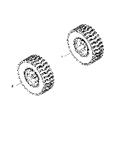 Wheels Diagram and Parts List for 96192002901  Poulan Snow Blower