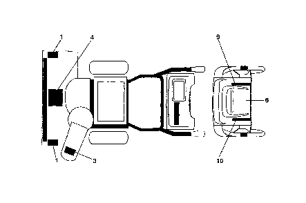 Decals Diagram and Parts List for 12527HVX-96195001800  Poulan Snow Blower