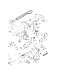 Drive Diagram and Parts List for 96012003401  Poulan Lawn Tractor