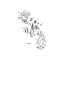 Impeller & traction belts Diagram and Parts List for 96192003701  Poulan Snow Blower