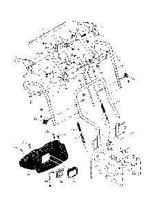 Handles Diagram and Parts List for 96192001900  Poulan Snow Blower