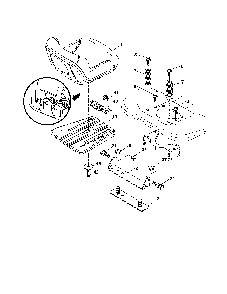 Seat Diagram and Parts List for 96042003604  Poulan Lawn Tractor