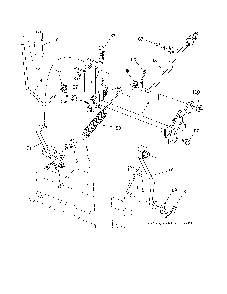 Mower lift Diagram and Parts List for 96046000800  Poulan Lawn Tractor
