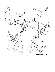 Mower lift Diagram and Parts List for 96046000800-2007  Poulan Lawn Tractor