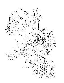 Drive Diagram and Parts List for 96192000700  Poulan Snow Blower